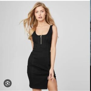 Guess Black Denim Mini Dress